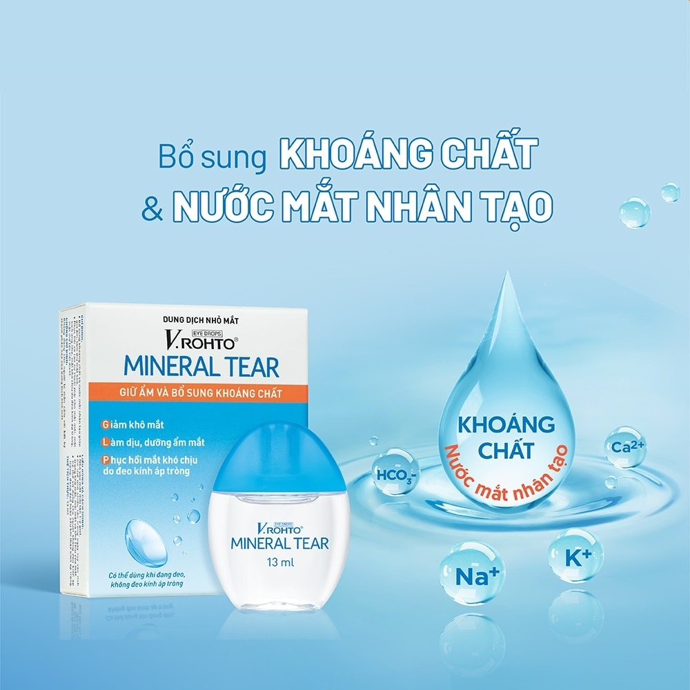 Dung dịch nhỏ mắt V.Rohto Mineral Tear 13ml