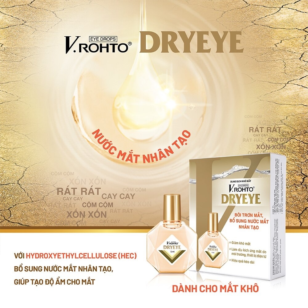 Dung Dịch Nhỏ Mắt V.Rohto Dryeye 13ml