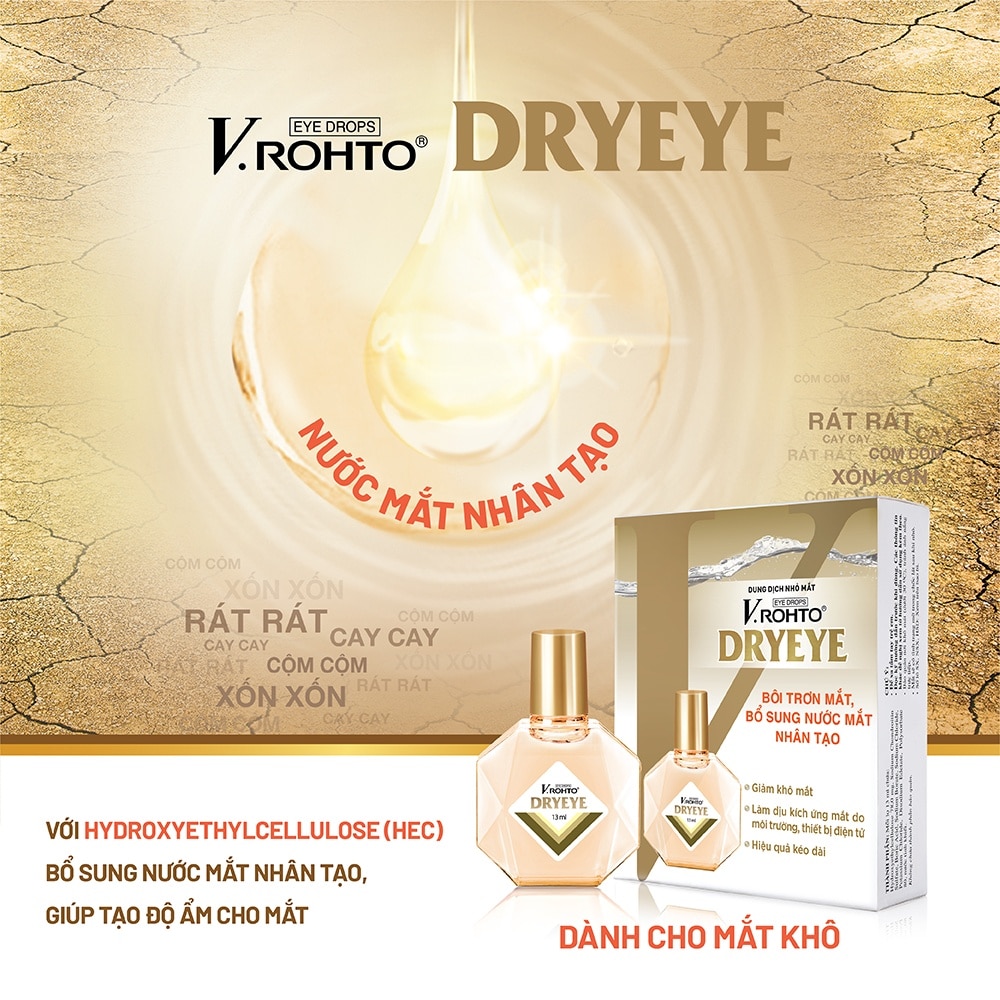 Dung Dịch Nhỏ Mắt V.Rohto Dryeye 13ml