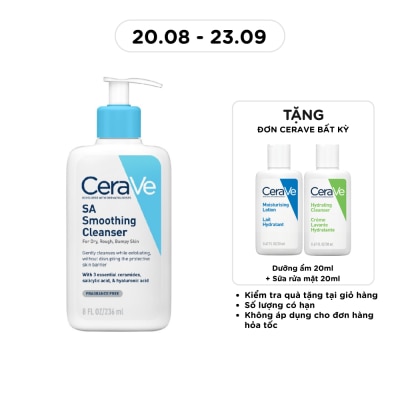 CERAVE Sữa Rửa Mặt CeraVe SA Smoothing Cleanser Làm Sạch Dịu Nhẹ 236ml image