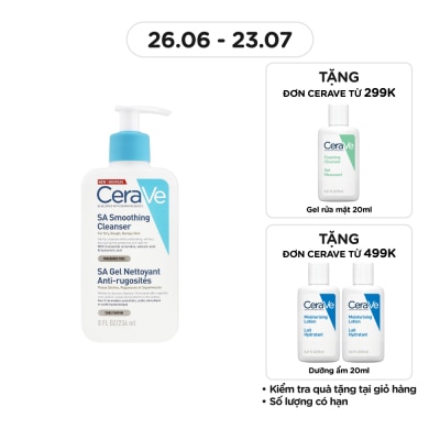 CERAVE Sữa Rửa Mặt CeraVe SA Smoothing Cleanser Làm Sạch Dịu Nhẹ 236ml