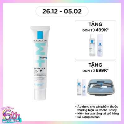 LA ROCHE POSAY Kem Dưỡng Giảm Mụn La Roche Posay Effaclar Duo+M 40ml