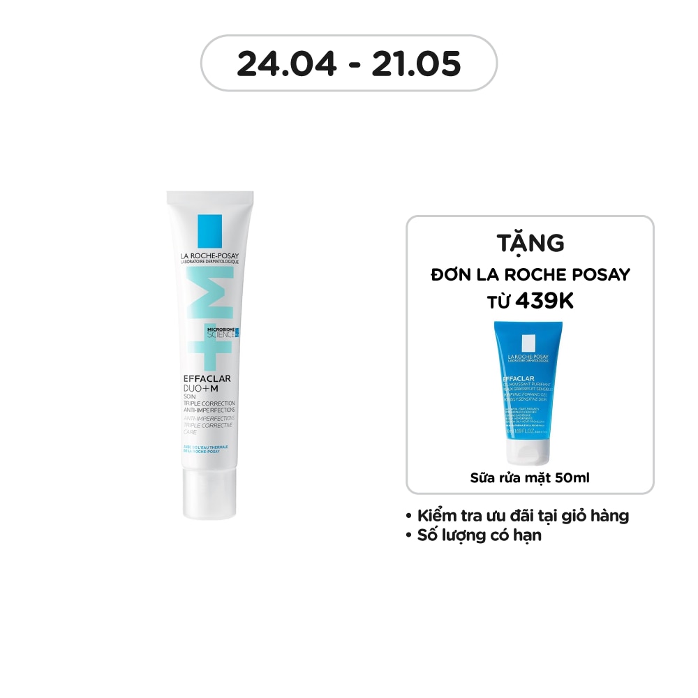 Kem Dưỡng Giảm Mụn La Roche Posay Effaclar Duo+M 40ml