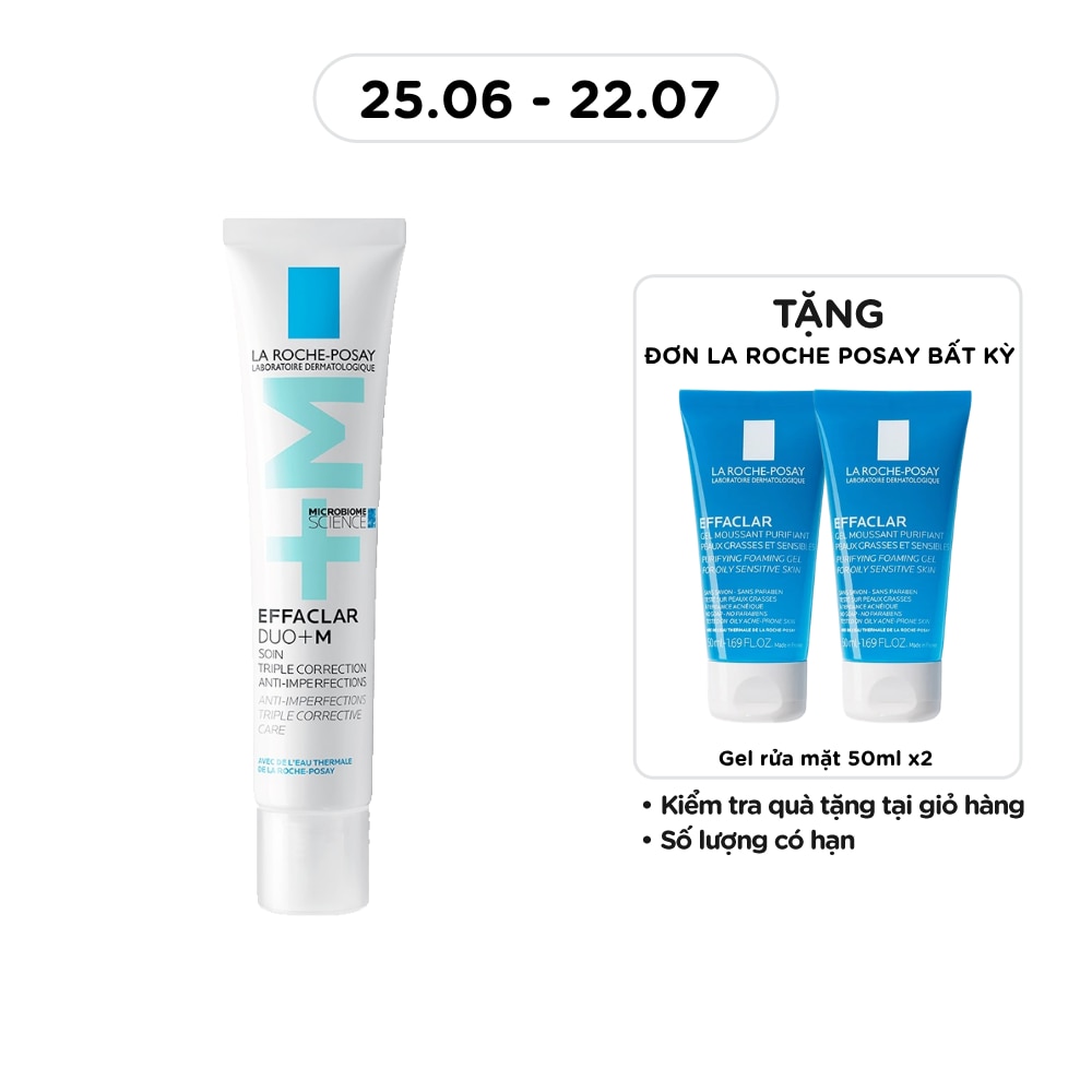 Kem Dưỡng Giảm Mụn La Roche Posay Effaclar Duo+M 40ml