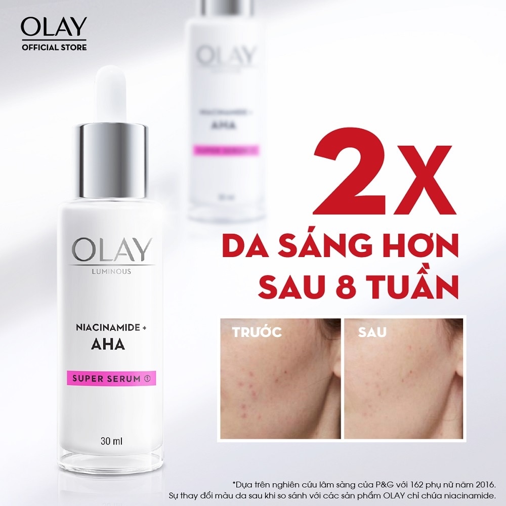Tinh Chất Olay Luminous Niacinamide + AHA Super Serum 30ml
