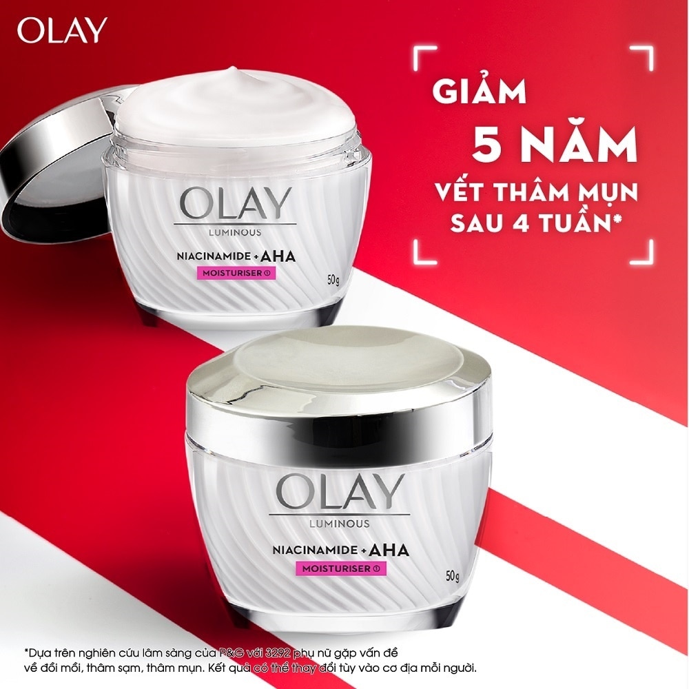 Kem Dưỡng Olay Luminous Niacinamide + AHA Moisturiser 50g