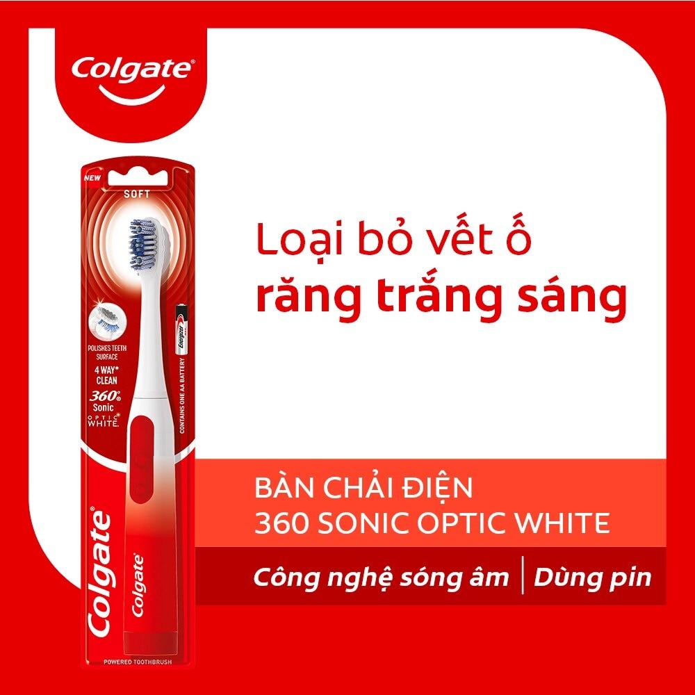 Toothbrush Electric 360 Sonic Optic White