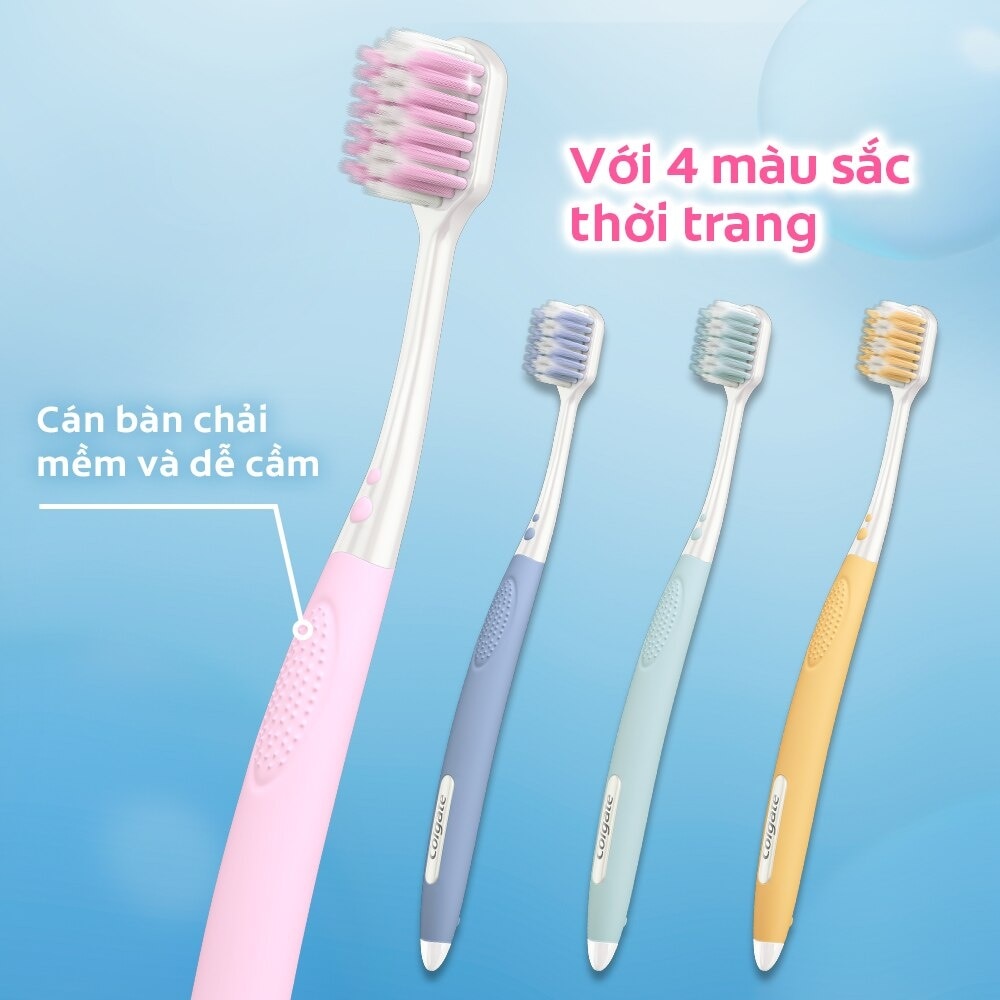 Bộ Bàn Chải Đánh Răng Colgate Gentle Comfort Clean 2 cây