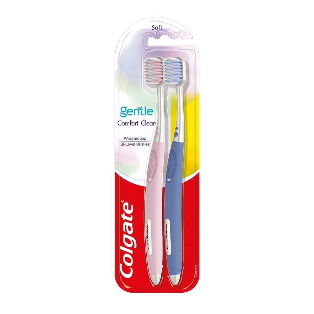 Bộ Bàn Chải Đánh Răng Colgate Gentle Comfort Clean 2 cây