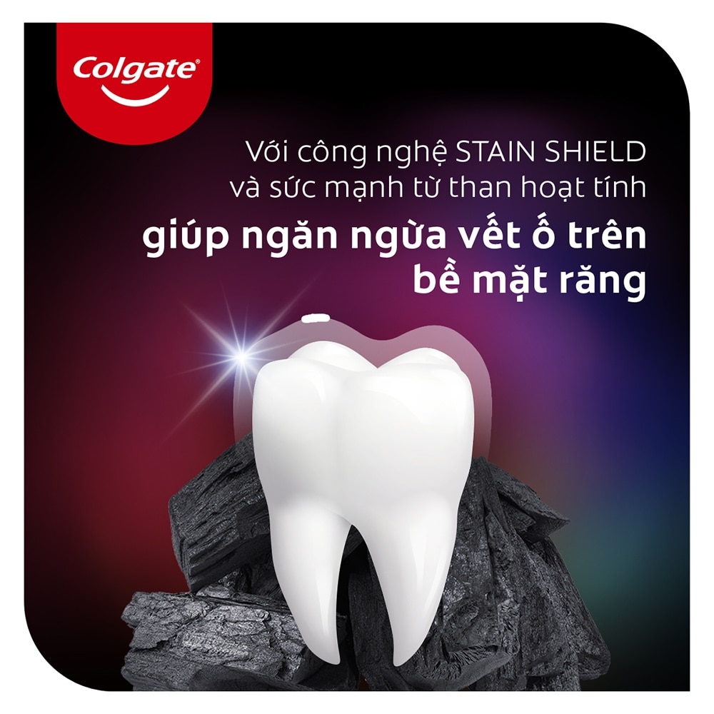 Combo Nước Súc Miệng Colgate Optic White Charcoal Freshmint 500ml x 2 chai