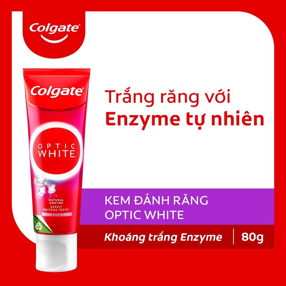 Optic White Enzyme Plus Mineral Toothpaste 80g