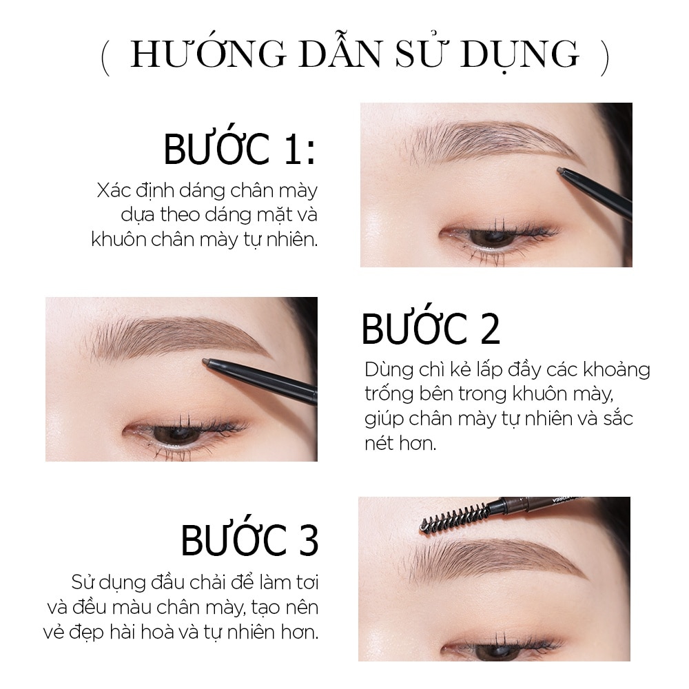 Super Slim Eyebrown 0.1g .#01 Charcoal Brown