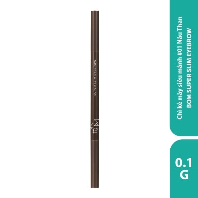 BOM Super Slim Eyebrown 0.1g .#01 Charcoal Brown