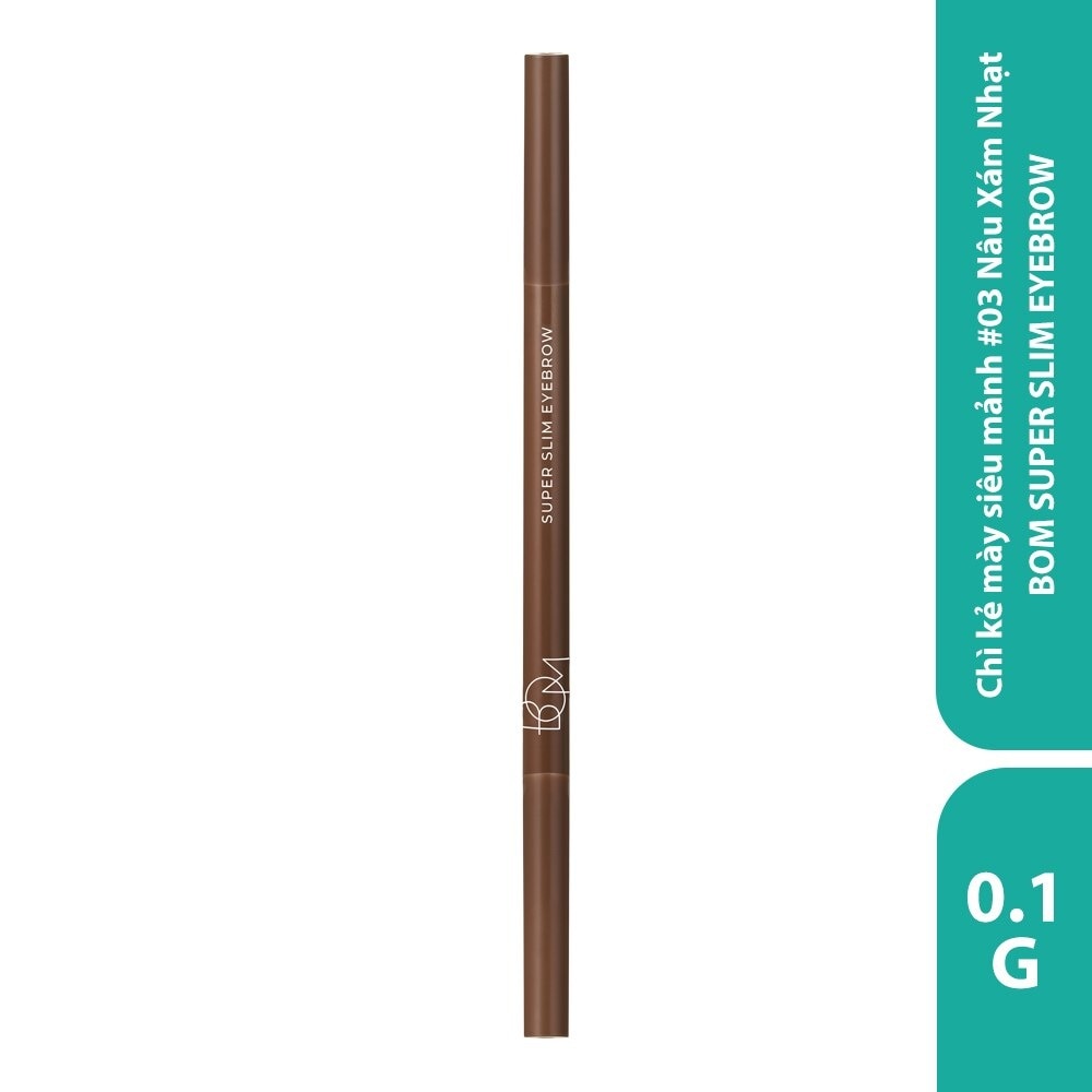 Chì Kẻ Mày BOM Super Slim 0.1g .#03 Taupe Brown