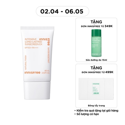 INNISFREE - Intensive Long-Lasting Sunscreen EX SPF50+ PA++++ 60ml