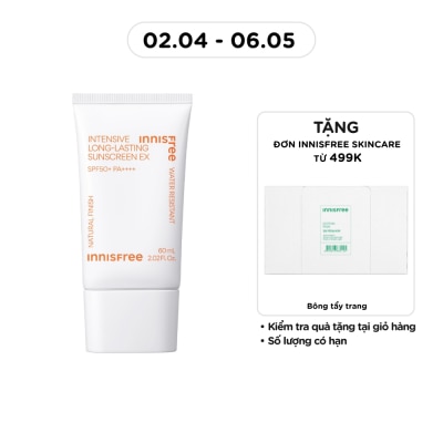 INNISFREE - Kem Chống Nắng Innisfree Intensive Long-Lasting Sunscreen EX SPF50+ PA++++ 60ml