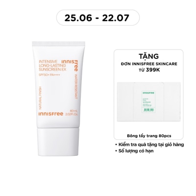 INNISFREE - Kem Chống Nắng Innisfree Intensive Long-Lasting Sunscreen EX SPF50+ PA++++ 60ml