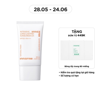 INNISFREE - Kem Chống Nắng Innisfree Intensive Long-Lasting Sunscreen EX SPF50+ PA++++ 60ml