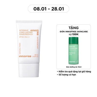 INNISFREE Kem Chống Nắng Innisfree Intensive Long-Lasting Sunscreen EX SPF50+ PA++++ 60ml