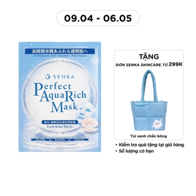 SENKA - Mặt Nạ Senka Perfect Aqua Rich Mask Luminous Moist 21g