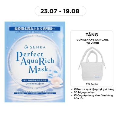SENKA - Mặt Nạ Senka Perfect Aqua Rich Mask Luminous Moist 21g image