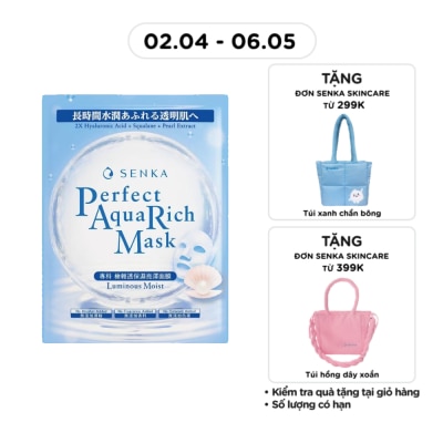 SENKA - Mặt Nạ Senka Perfect Aqua Rich Mask Luminous Moist 21g