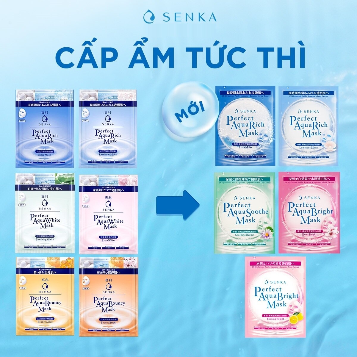 Mặt Nạ Senka Perfect Aqua Rich Mask Extra Moist 21g