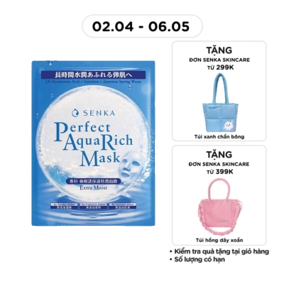 SENKA - Mặt Nạ Senka Perfect Aqua Rich Mask Extra Moist 21g
