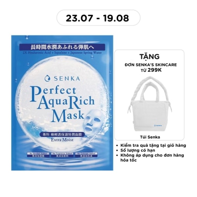 SENKA - Mặt Nạ Senka Perfect Aqua Rich Mask Extra Moist 21g image