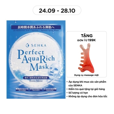 SENKA Mặt Nạ Senka Perfect Aqua Rich Mask Extra Moist 21g image