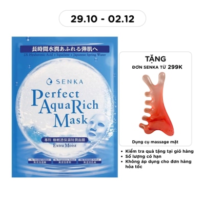 SENKA Mặt Nạ Senka Perfect Aqua Rich Mask Extra Moist 21g image