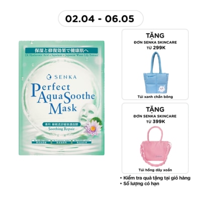 SENKA - Mặt Nạ Senka Perfect Aqua Soothe Mask Soothing Repair 21g