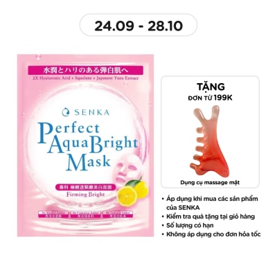SENKA Mặt Nạ Senka Perfect Aqua Bright Mask Firming Bright 21g image