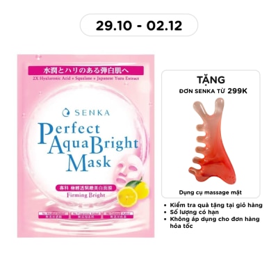 SENKA Mặt Nạ Senka Perfect Aqua Bright Mask Firming Bright 21g image