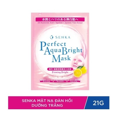 SENKA Mặt Nạ Senka Perfect Aqua Bright Mask Firming Bright 21g