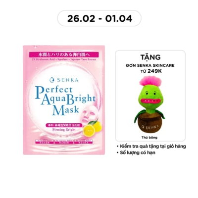 SENKA Mặt Nạ Senka Perfect Aqua Bright Mask Firming Bright 21g