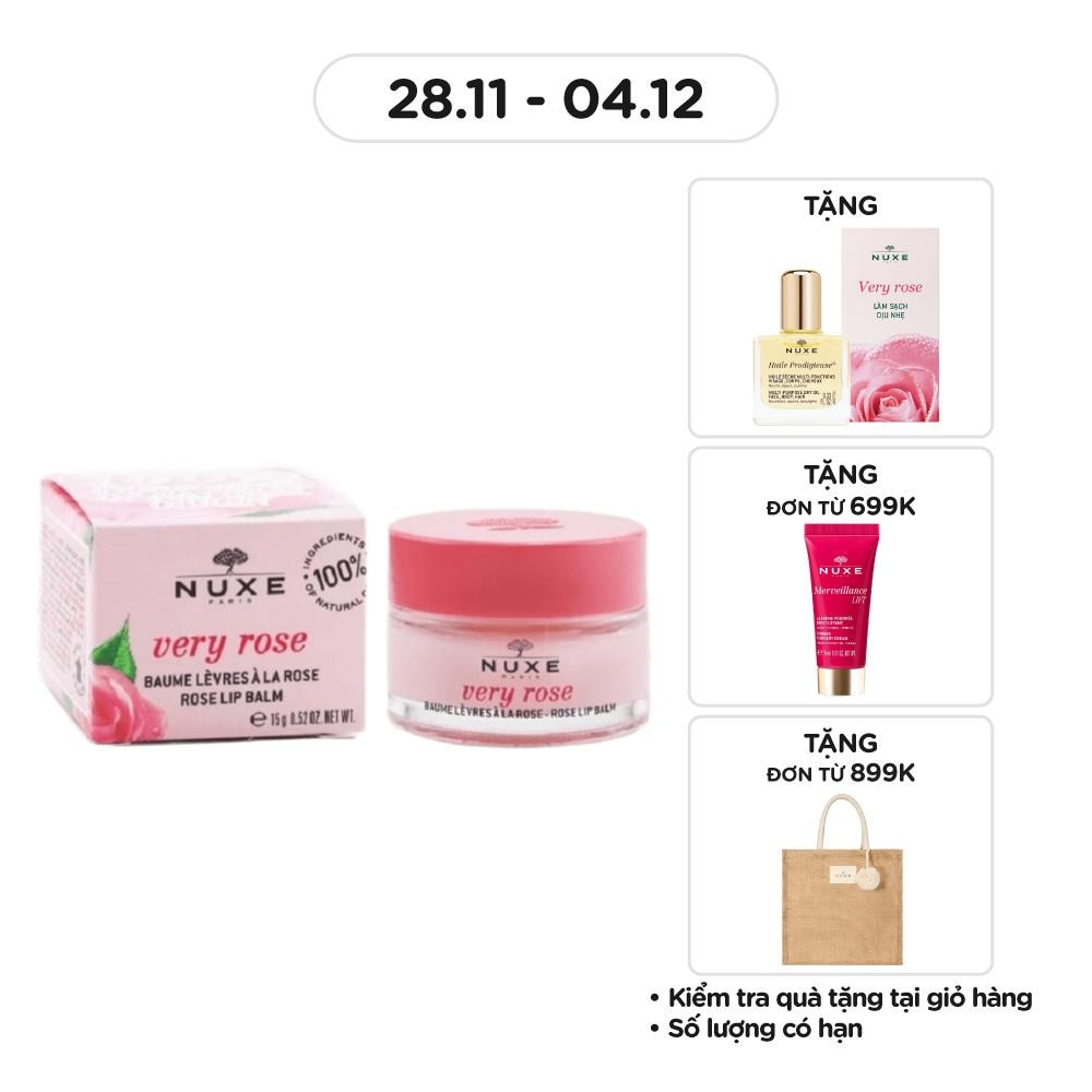 Son Dưỡng Nuxe Very Rose Lip Balm 15g