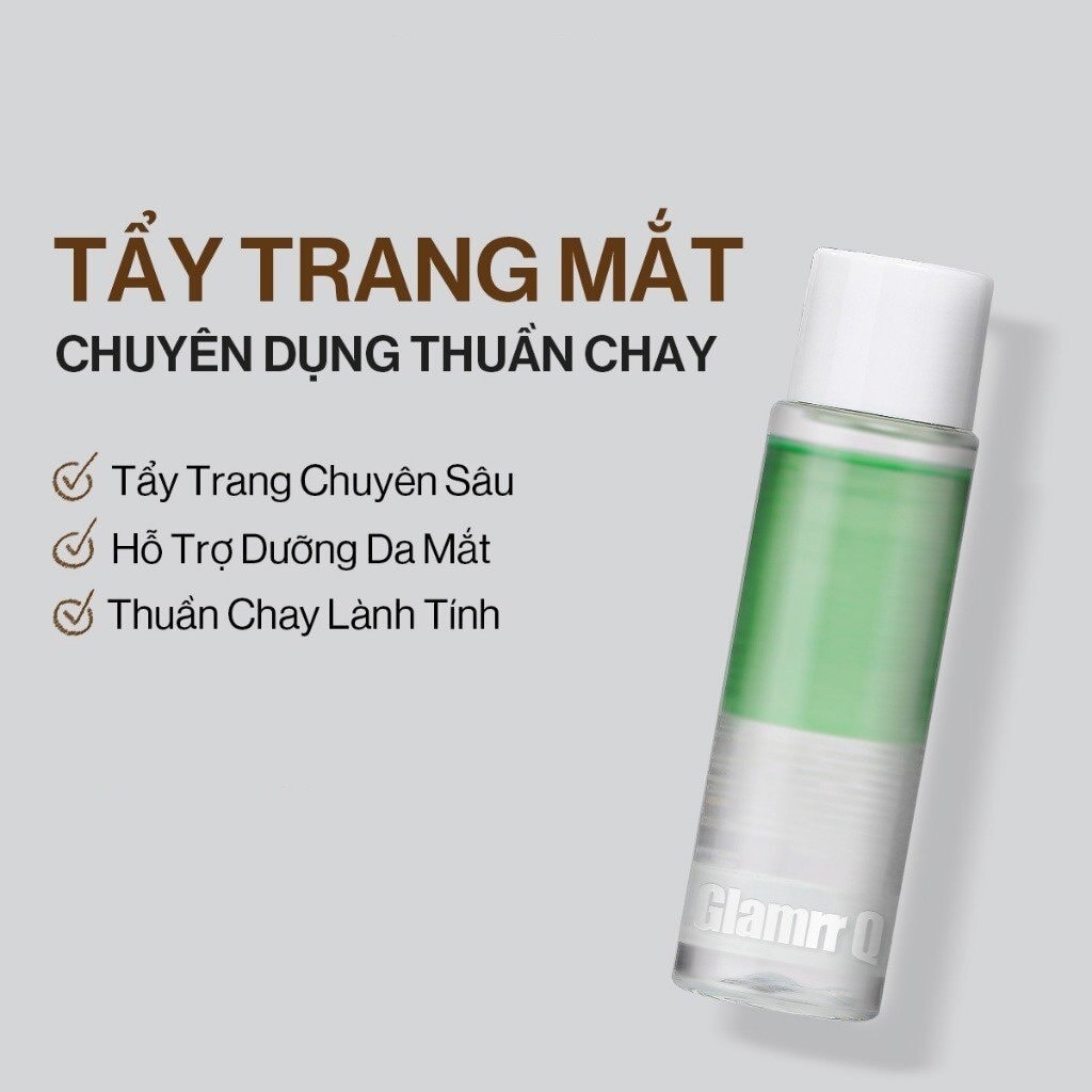 Nước Tẩy Trang Vùng Mắt Glamrr Q Vegan Super Eye Remover 35ml