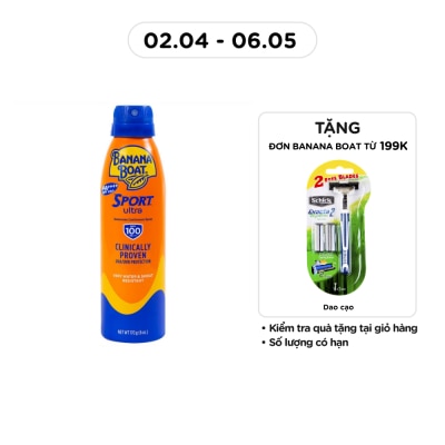 BANANA BOAT - Sport Ultra Sunscreen Continuous Spray SPF100 PA+++ 170g