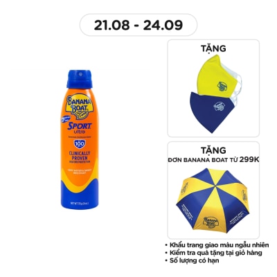 BANANA BOAT Sport Ultra Sunscreen Continuous Spray SPF100 PA+++ 170g