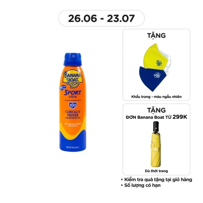 BANANA BOAT Sport Ultra Sunscreen Continuous Spray SPF100 PA+++ 170g