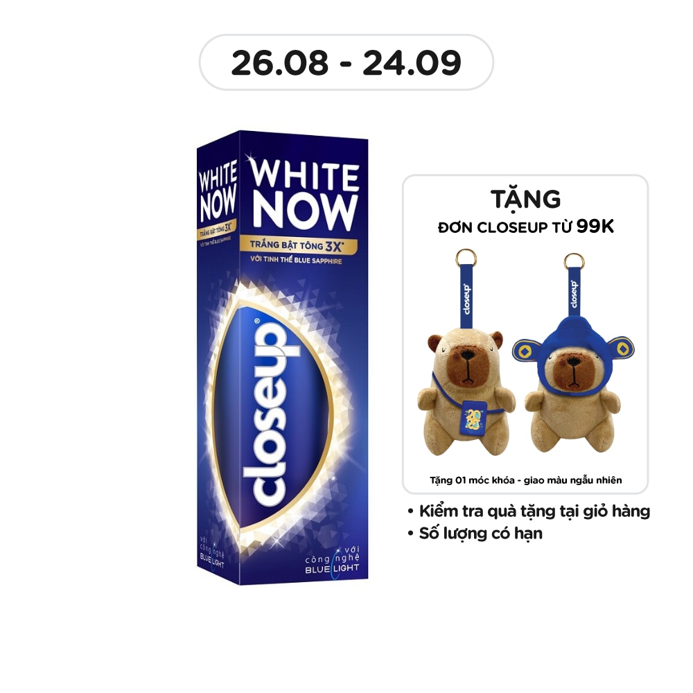 Kem Đánh Răng Closeup White Now Với Tinh Thể Blue Sapphire 100g