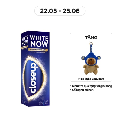 CLOSEUP Kem Đánh Răng Closeup White Now Với Tinh Thể Blue Sapphire 100g