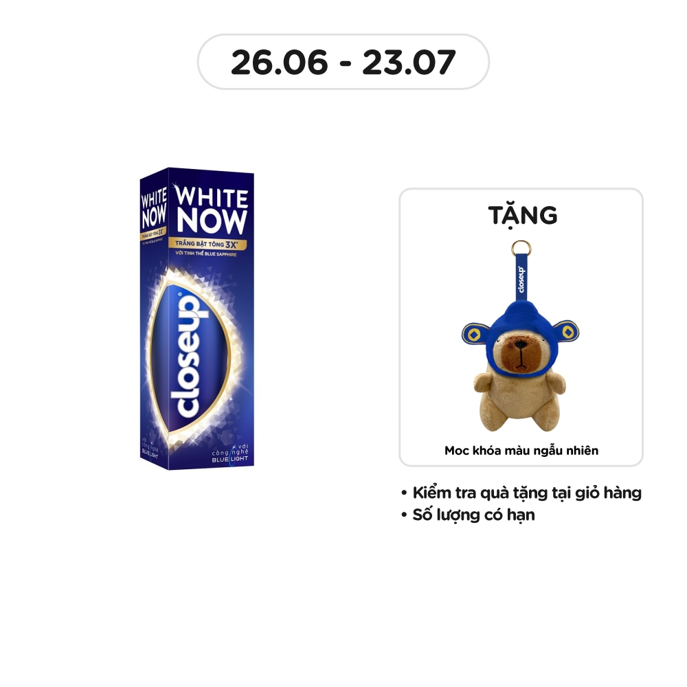 Kem Đánh Răng Closeup White Now Với Tinh Thể Blue Sapphire 100g