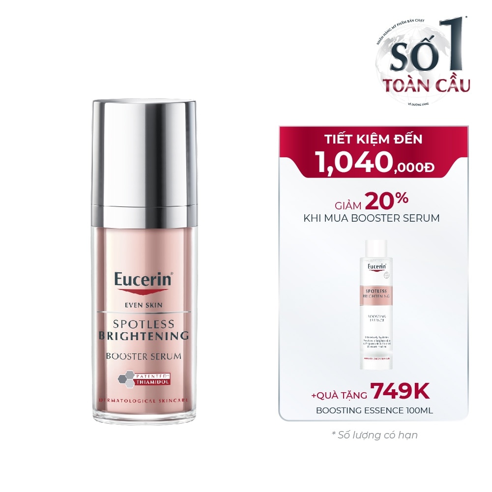 Combo Eucerin Giảm Thâm Nám (Serum Giảm Thâm Nám 30ml + Nước Dưỡng Ẩm Sáng Da 100ml )