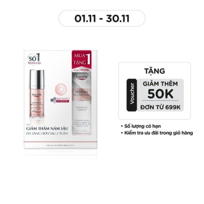 EUCERIN Combo Eucerin Giảm Thâm Nám (Serum Giảm Thâm Nám 30ml + Nước Dưỡng Ẩm Sáng Da 100ml )