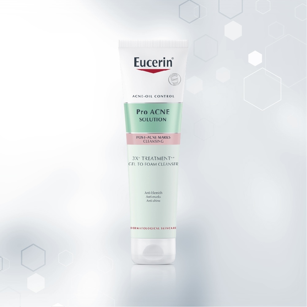 Gel Rửa Mặt Eucerin Pro Acne Solution 3X Treatment Gel To Foam Cleanser 150ml