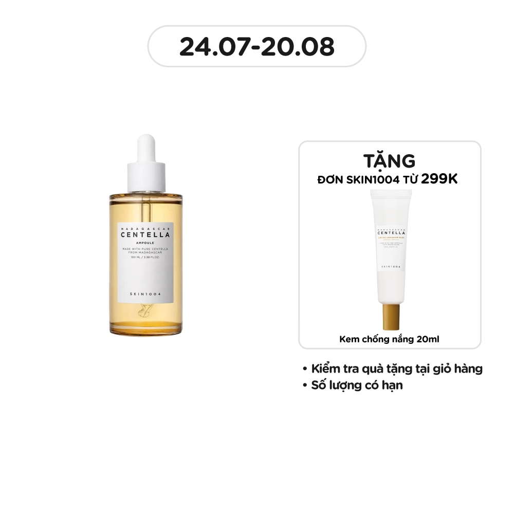 Tinh Chất Skin1004 Madagascar Centella Ampoule Giảm Mụn Và Làm Dịu Dành Cho Da Nhạy Cảm 100ml