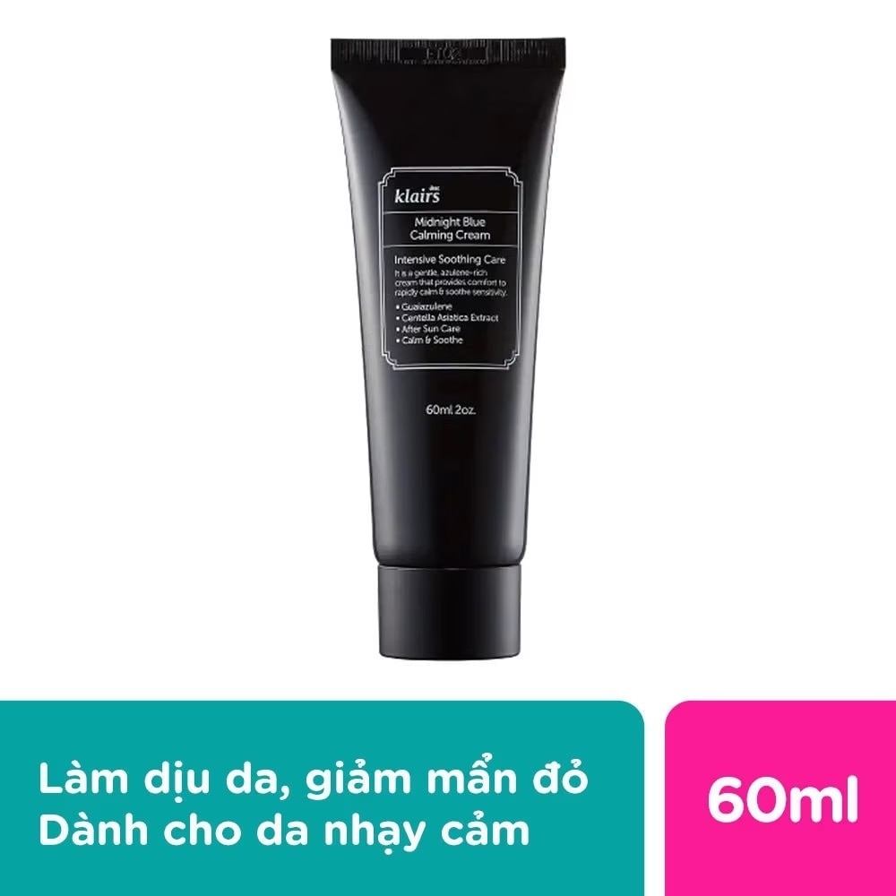 Kem Dưỡng Dear Klairs Làm Dịu Và Phục Hồi Da Midnight Blue Calming Cream 60ml