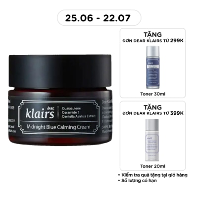 DEAR KLAIRS - Midnight Blue Calming Cream 30ml